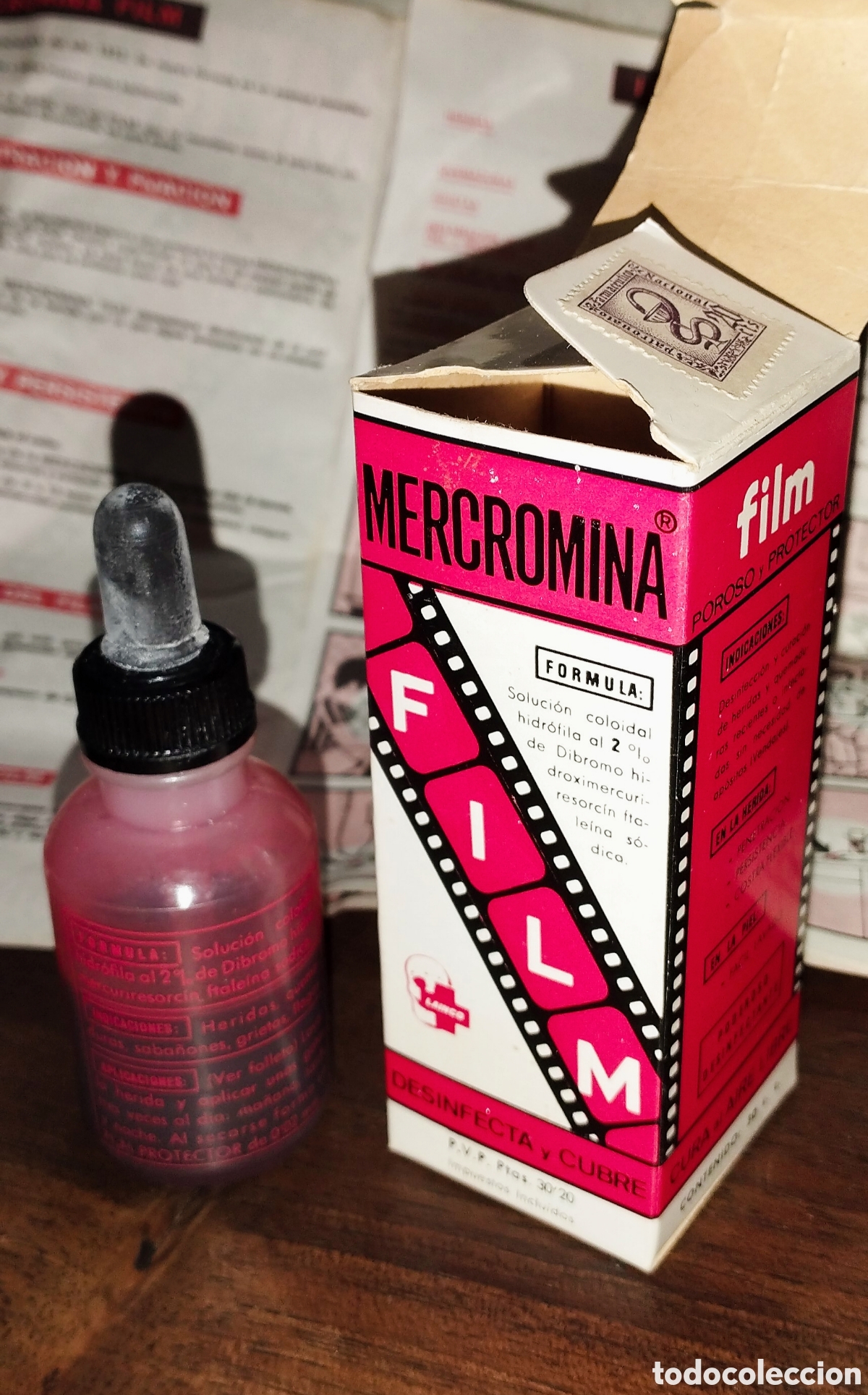 Coleccionismo: MERCROMINA FILM LAINCO - CAJA Y CUENTAGOTAS - 1973