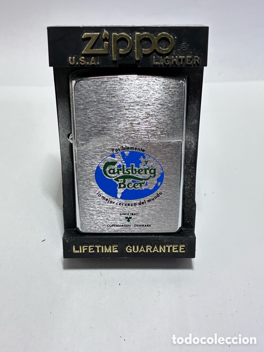 Colecionismo: ENCENDEDOR MECHERO MARCA ZIPPO. CERVEZA CARLSBERG. CERVEZAS DINAMARCA. A&Ntilde;O 1996 NUEVO /Z153