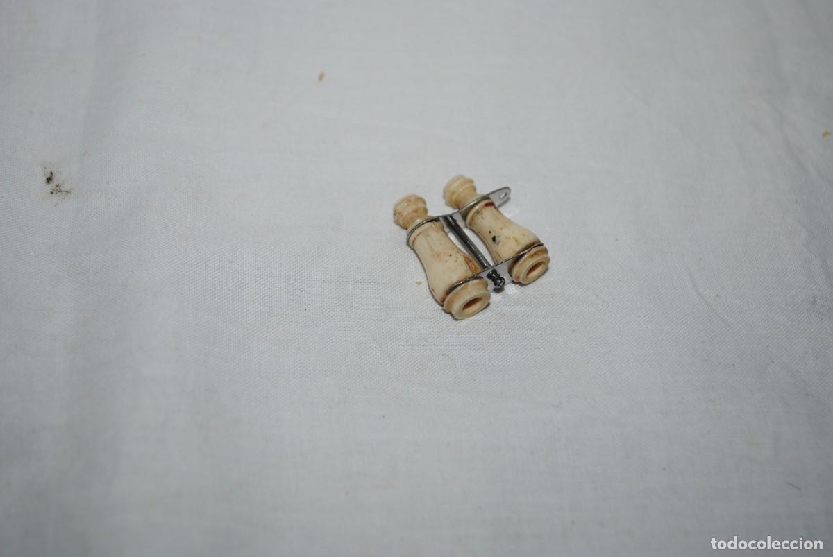 Coleccionismo: PRISMATICOS MINI DE HUESO . - Foto 3