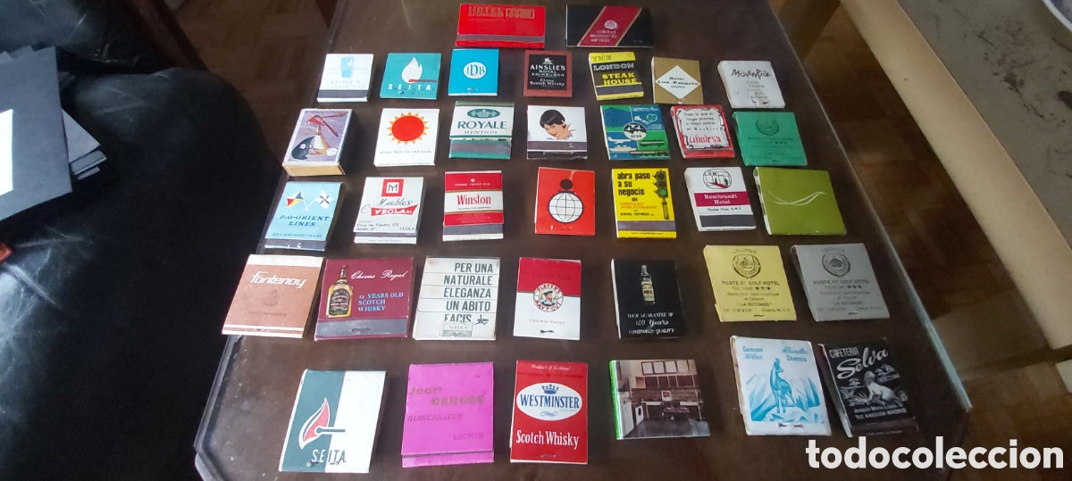 Collezionismo: 36 CAJAS DE CERILLAS LLENAS