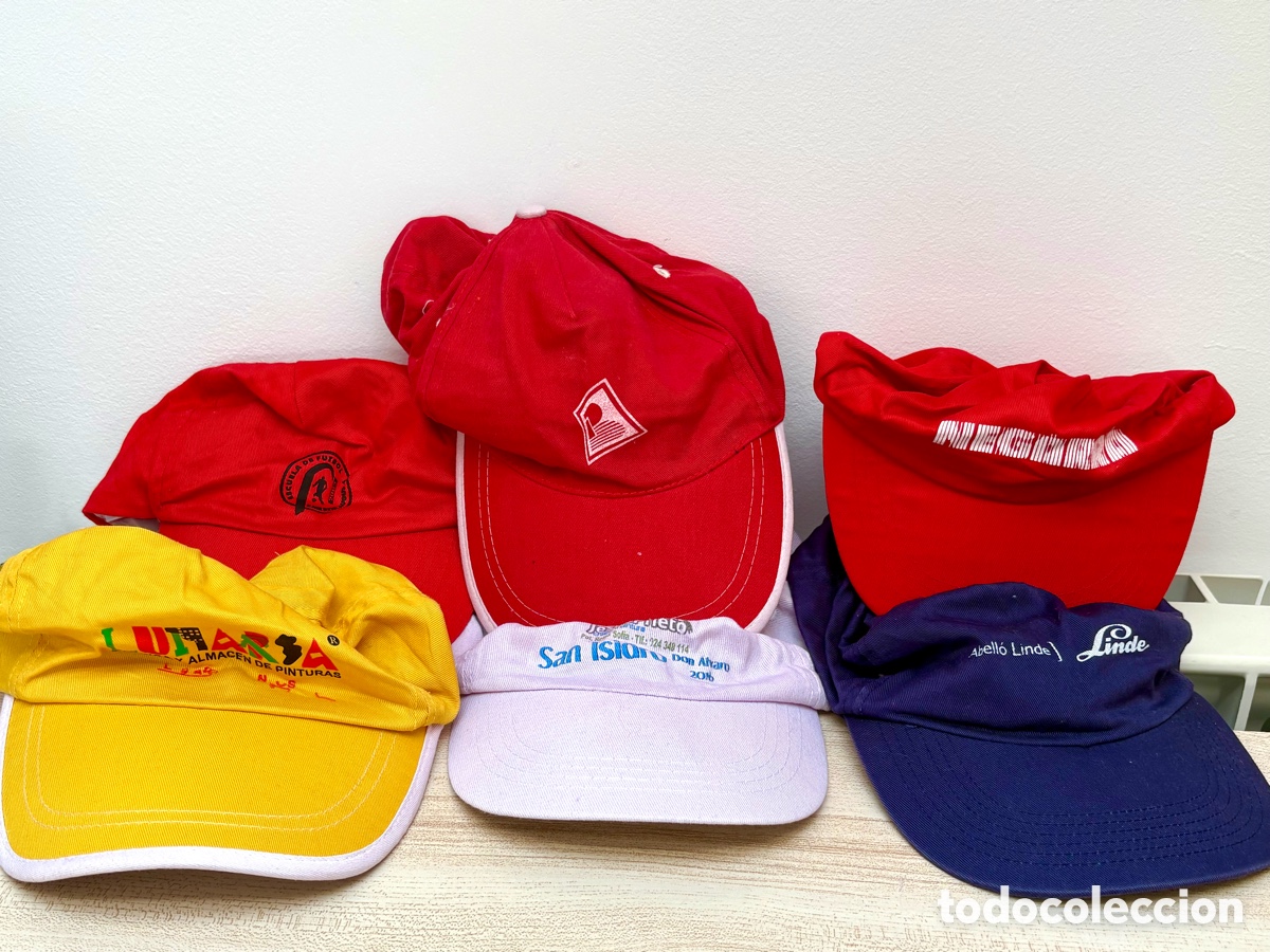 Coleccionismo: Lote 7 Gorras y Viseras Variadas (Vintage y Colecci&oacute;n. A&ntilde;os 2000 y anteriores