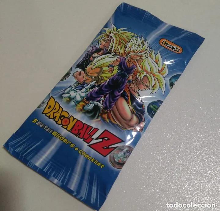 Coleccionismo: SOBRE DRAGON BALL Z METAL GLIDERS - EMAX CHAPAS METALICAS NUEVO PRECINTADO SIN ABRIR BOLA