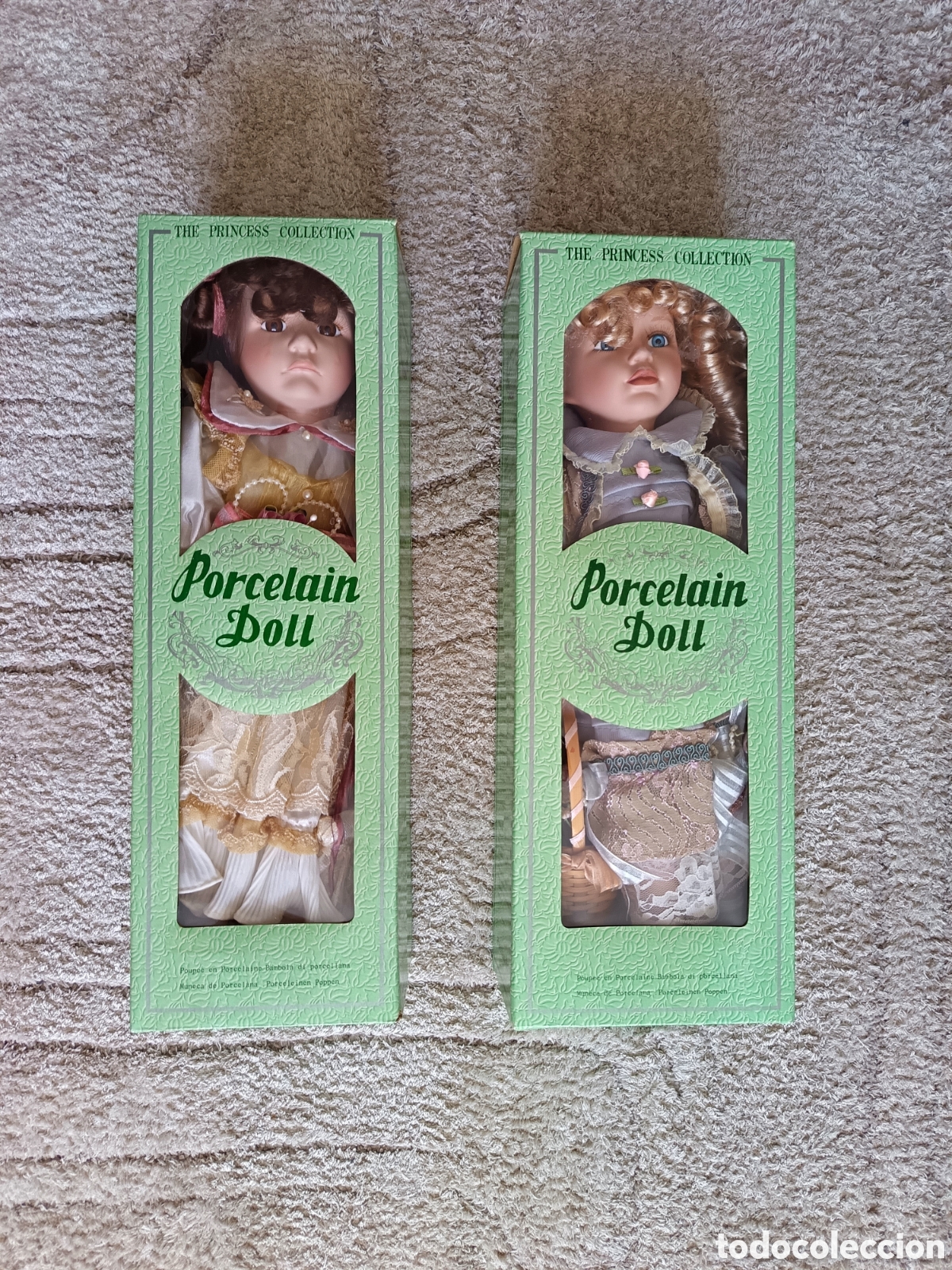 Coleccionismo: 2 mu&ntilde;ecas de porcelana Princess Collection
