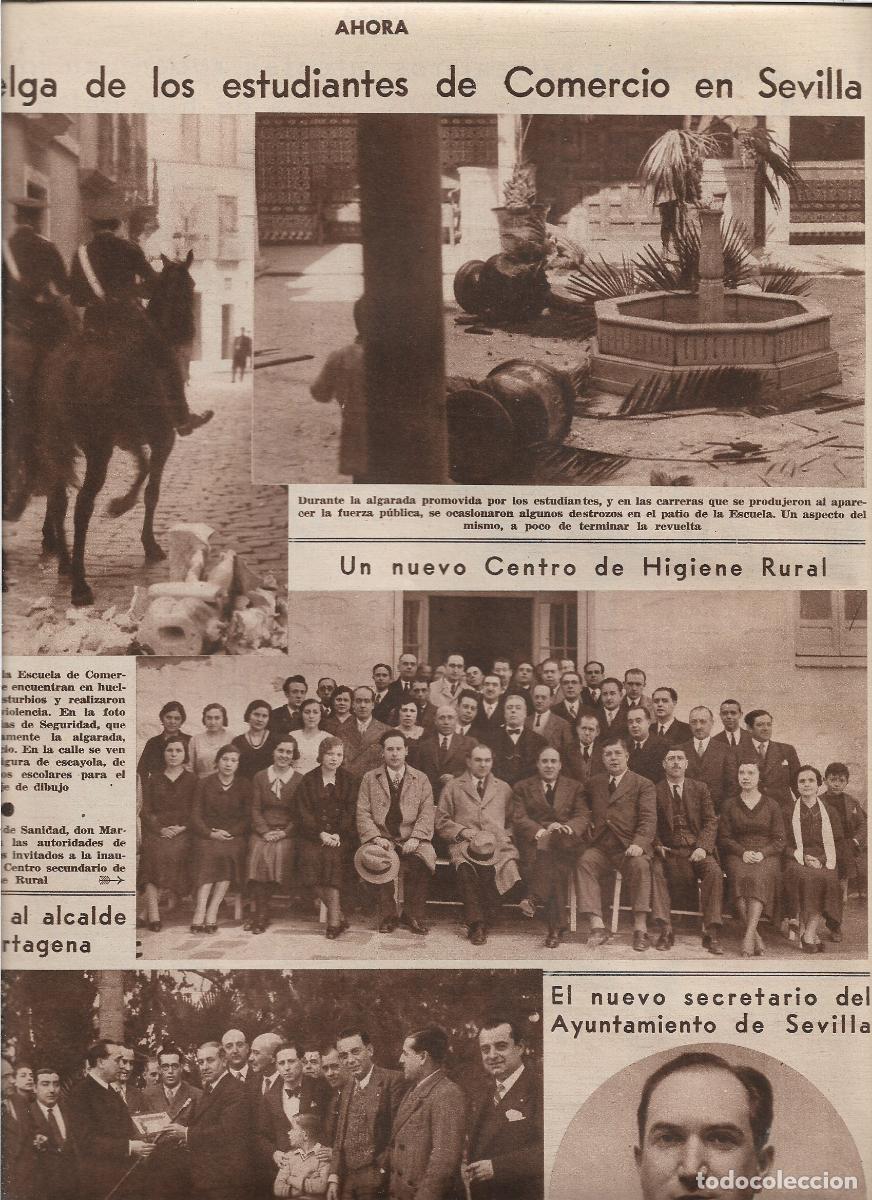 Coleccionismo: A&Ntilde;O 1933 RECORTE PRENSA LINARES JAEN INAUGURACION NUEVO CENTRO DE HIGIENE RURAL AUTORIDADES