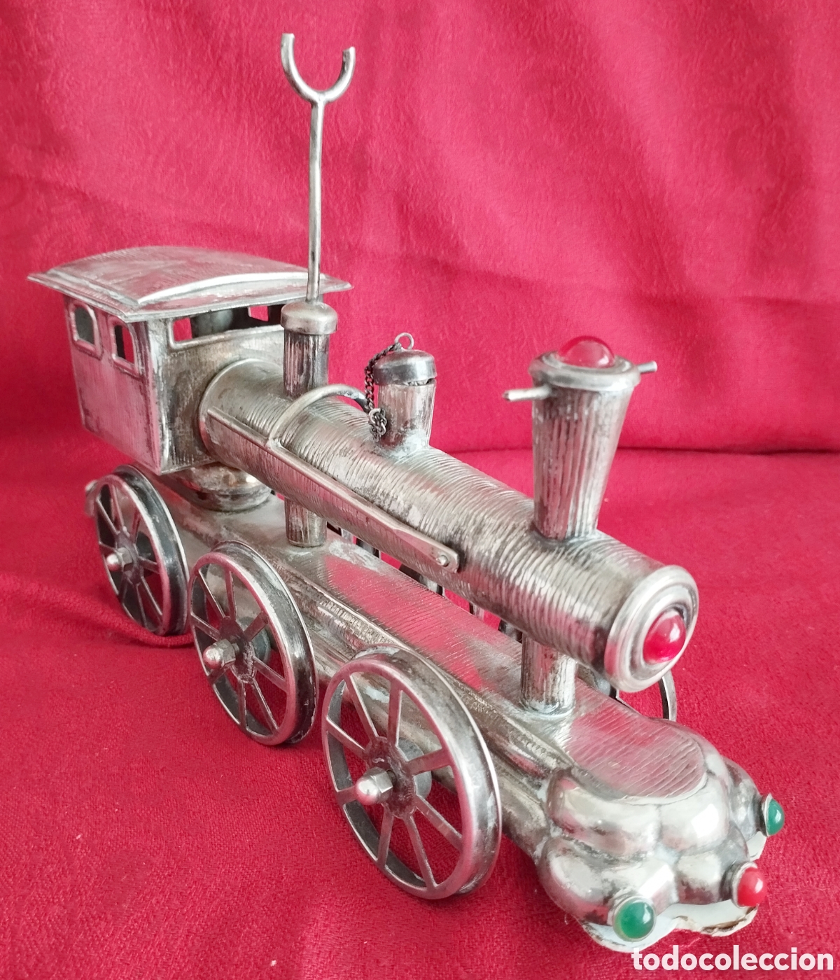 Coleccionismo: Antigua Locomotora Alpaca o Plata.