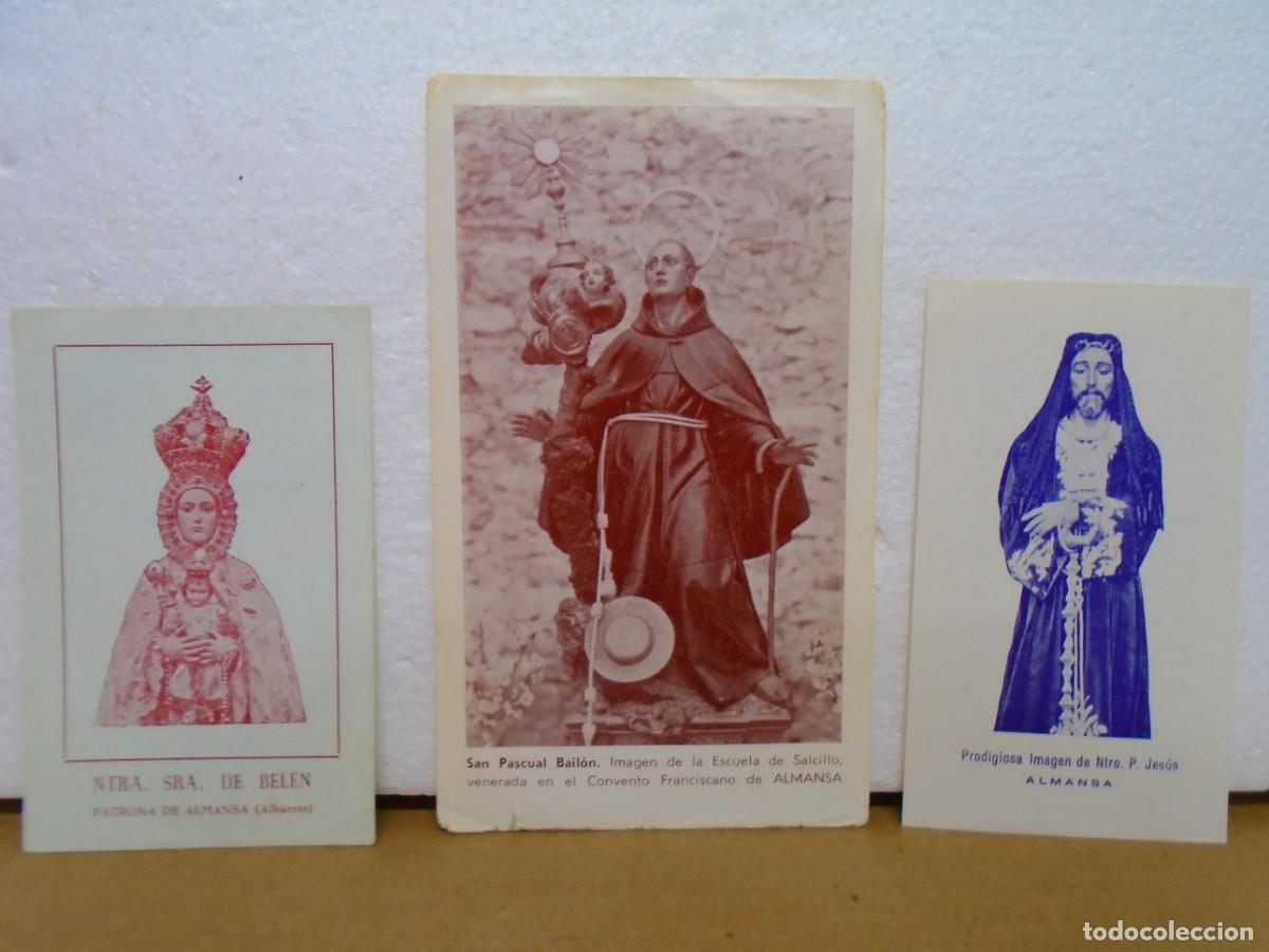 Collezionismo: ALMANSA(ALBACETE) ANTIGUAS ESTAMPAS RELIGIOSAS.