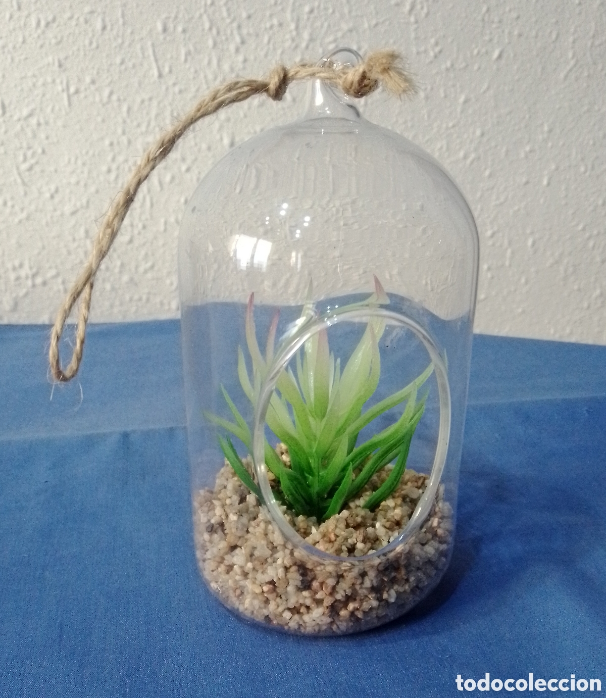 Coleccionismo: Bote con plantita decorativo