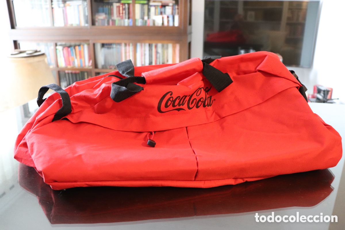 Coleccionismo: Bolsa deportiva Coca-Cola roja original