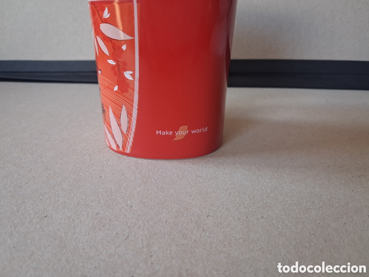 Coleccionismo: Taza roja de nescafe make - Foto 2