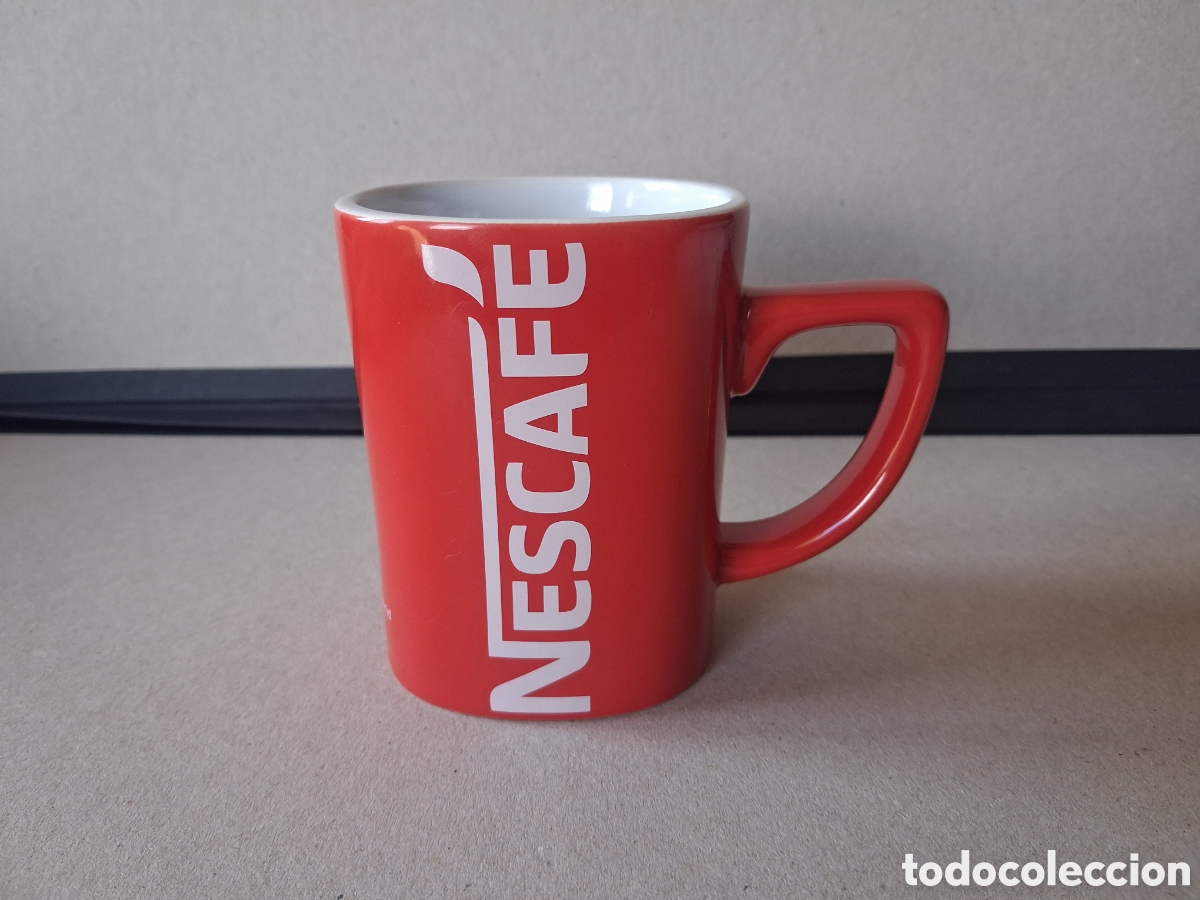 Coleccionismo: Taza roja de nescafe make - Foto 3