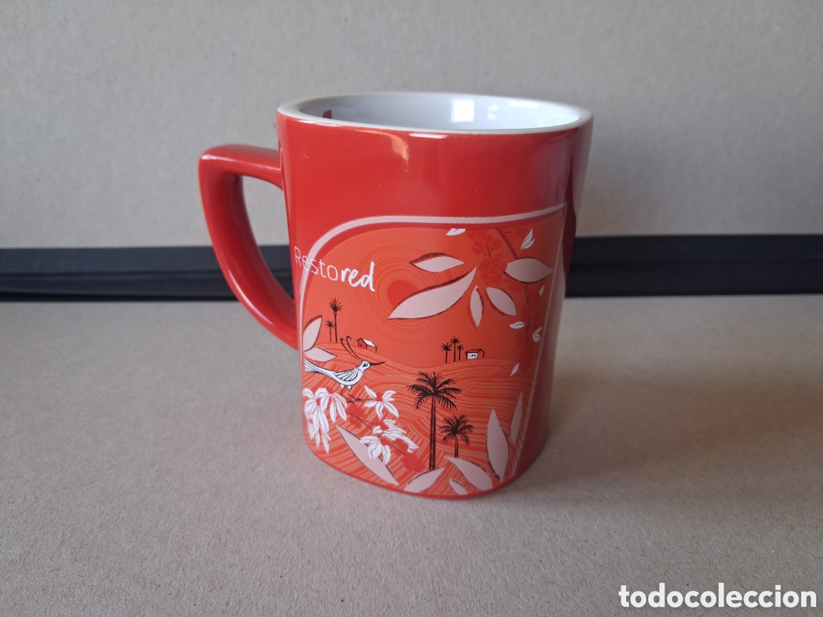Coleccionismo: Taza roja de nescafe make