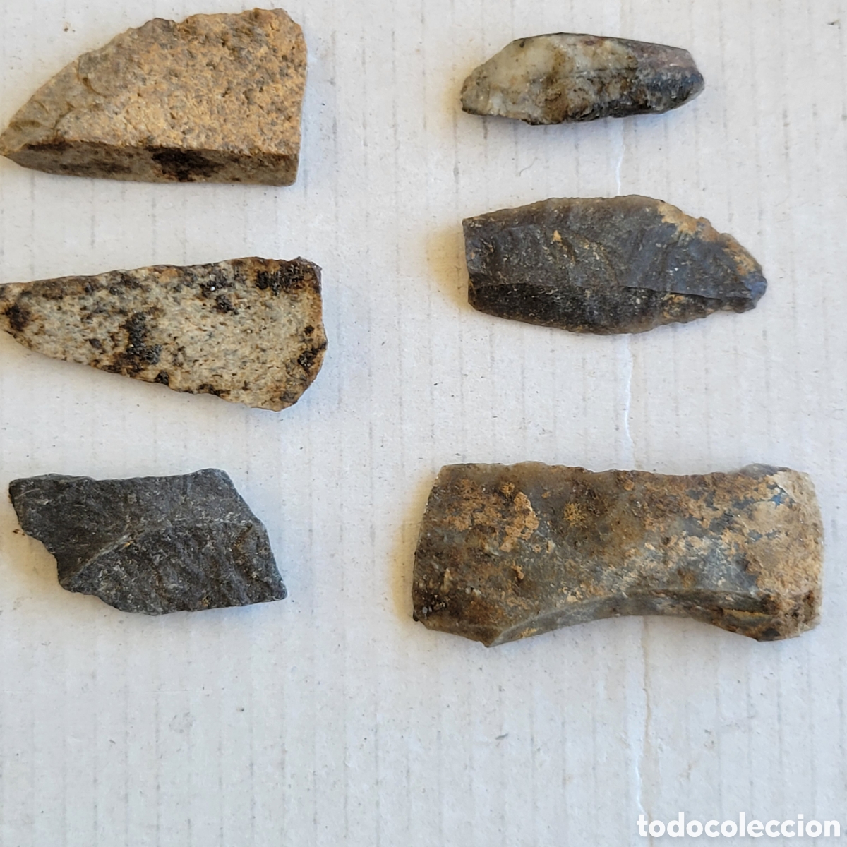 Coleccionismo: Lote 6 lascas prehistoricas