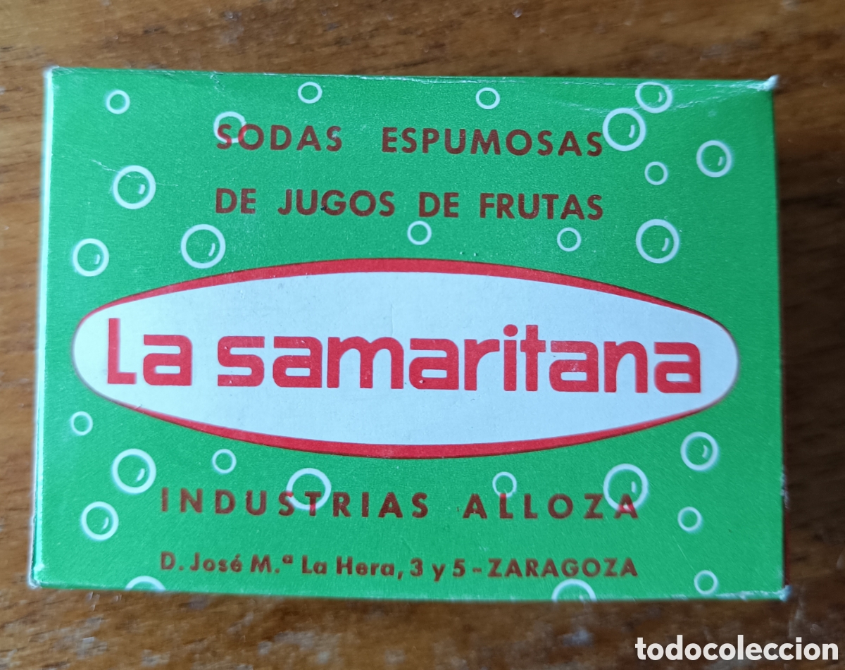 Coleccionismo: sobre de Sodas Espumosas &rdquo;La Samaritana&rdquo; - Industrias Alloza, Zaragoza
