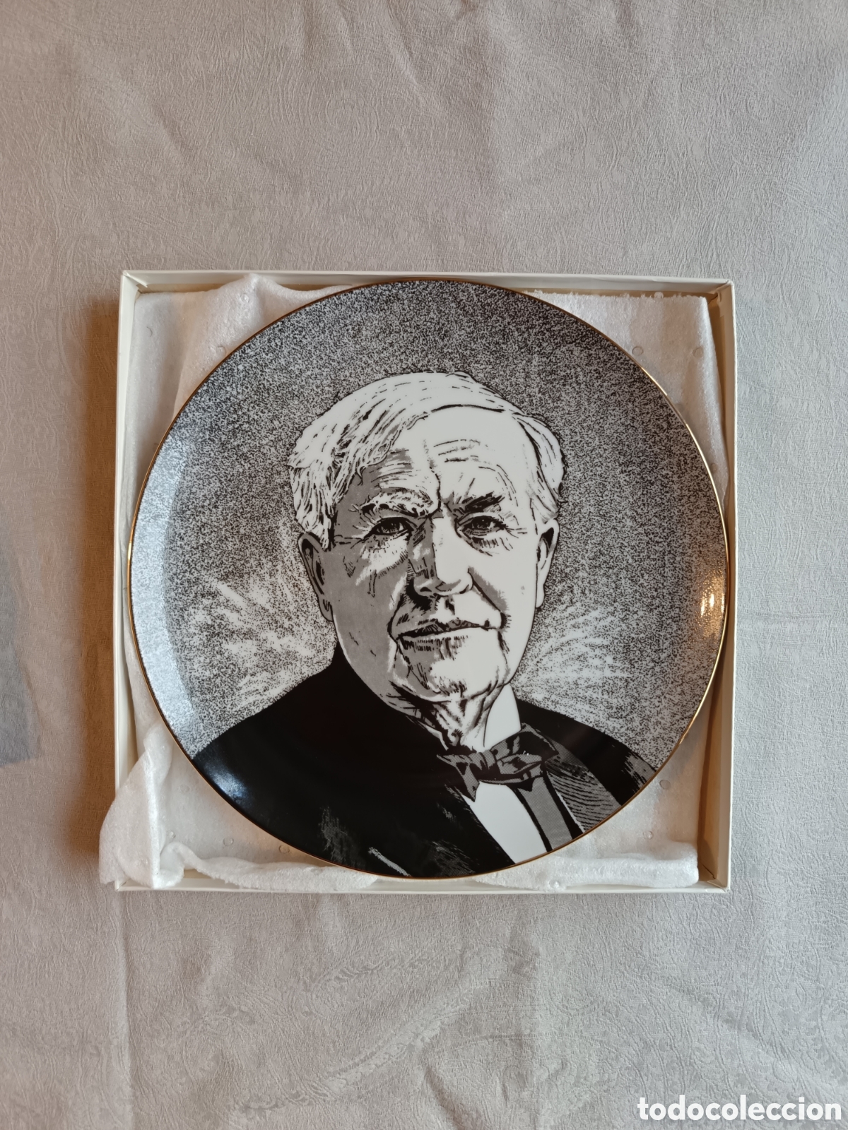 Coleccionismo: Plato decorativo Thomas Edison Ed limitada