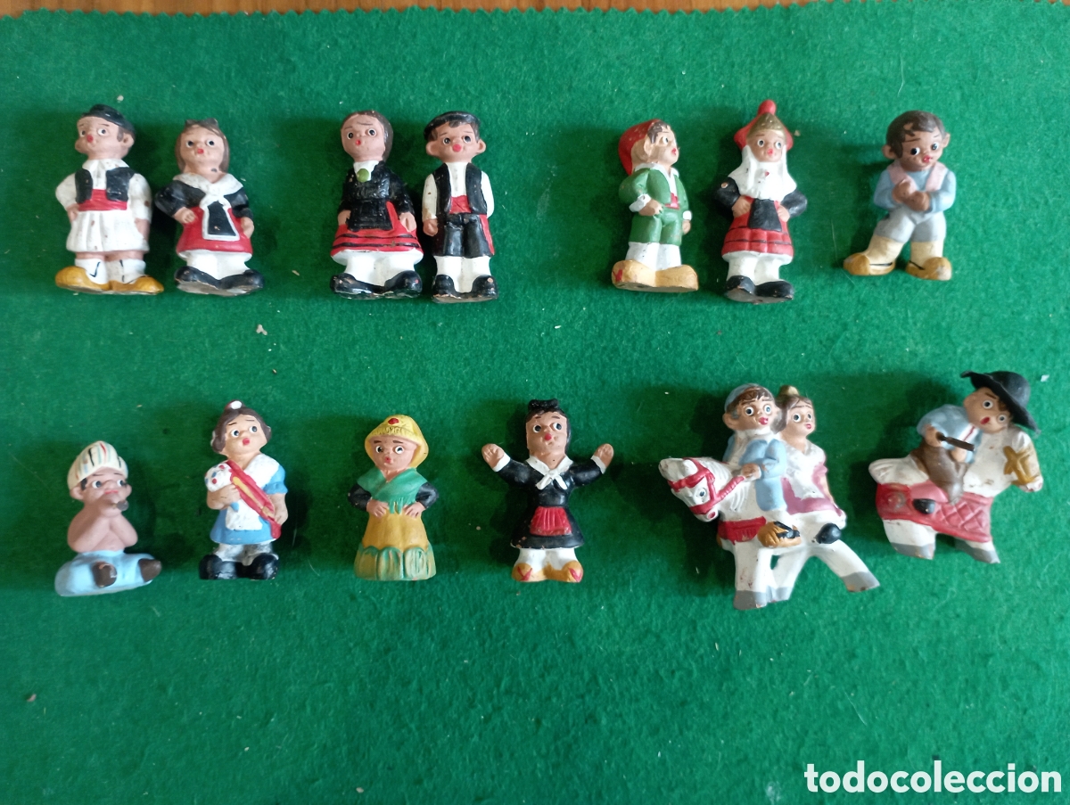 Coleccionismo: Lote de 13 figuras ceramica arcilla de Alborox. Ver fotos