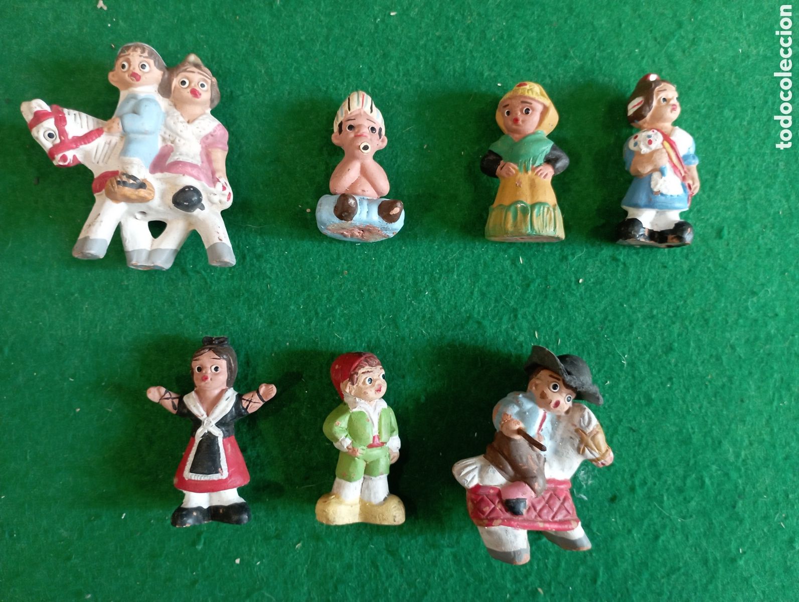 Coleccionismo: Lote de 7 figuras ceramica arcilla de Alborox. Ver fotos
