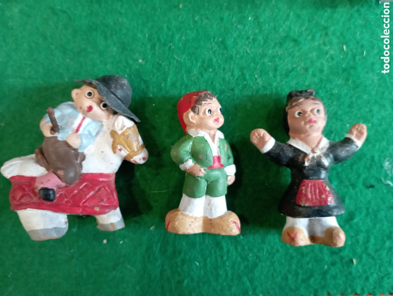 Coleccionismo: Lote de 3 figuras ceramica arcilla de Alborox. Ver fotos