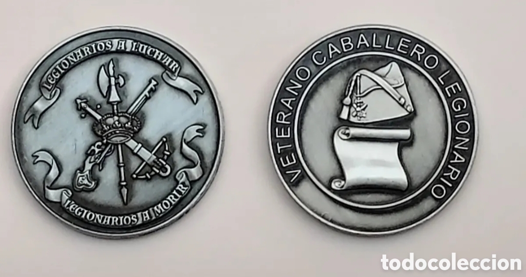 Coleccionismo: Moneda Veterano Caballero Legionario Lote diez monedas