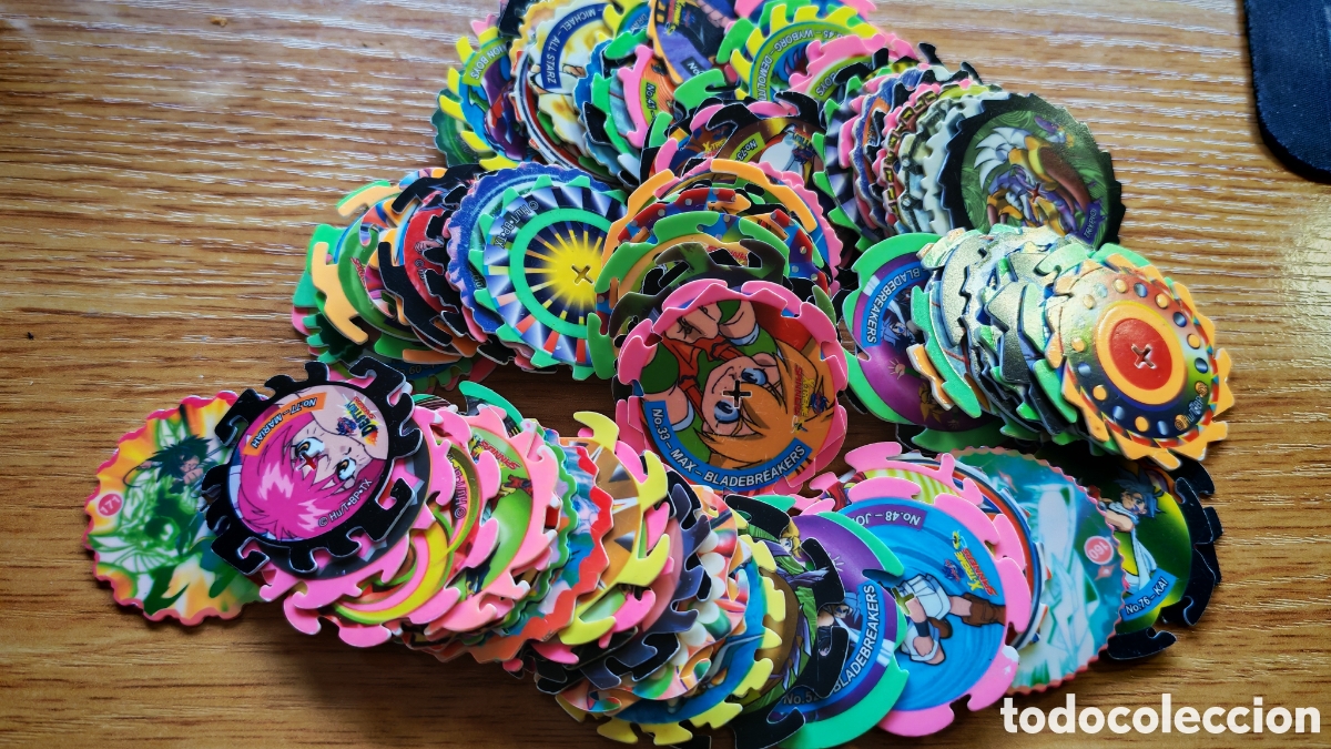 Coleccionismo: 95 Tazos coleccion Beyblade Spinners. Matutano. 2000. (CL)