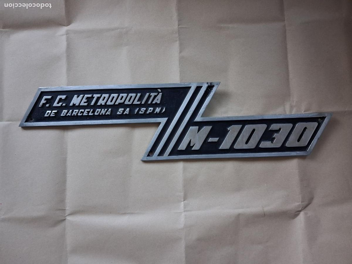 Coleccionismo: Placa serie 1000 metro motora