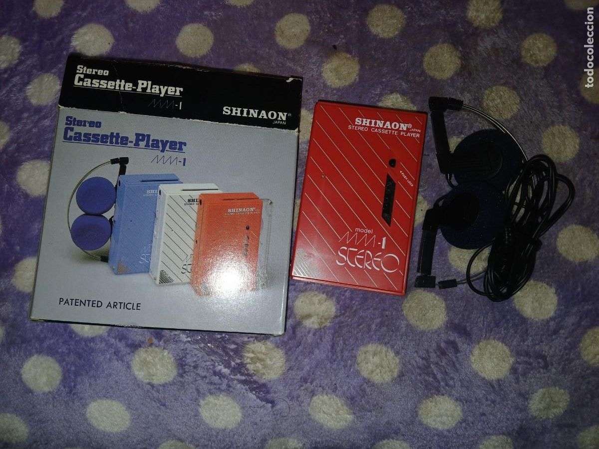 Colecionismo: Antiguo cassette _player walkman shinaon made in Jap&oacute;n a&ntilde;os 80 caja original
