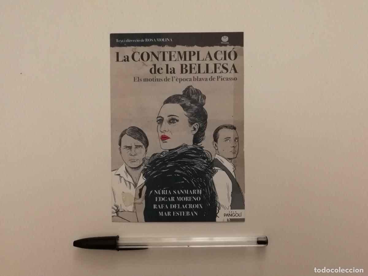 Coleccionismo: FOLLETO ORIGINAL -10*15- La Contemplacio de la Bellesa - ARTE - Picasso - rosa molina - OBRA TEATRO