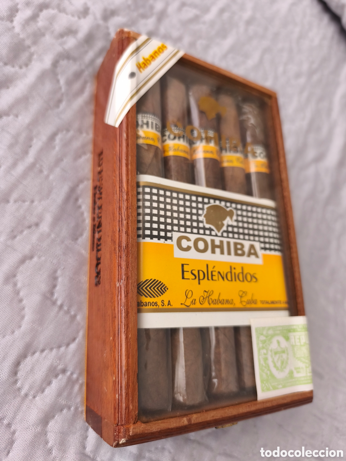 Coleccionismo: Caja de 10 puros Cohiba espl&eacute;ndidos precintados