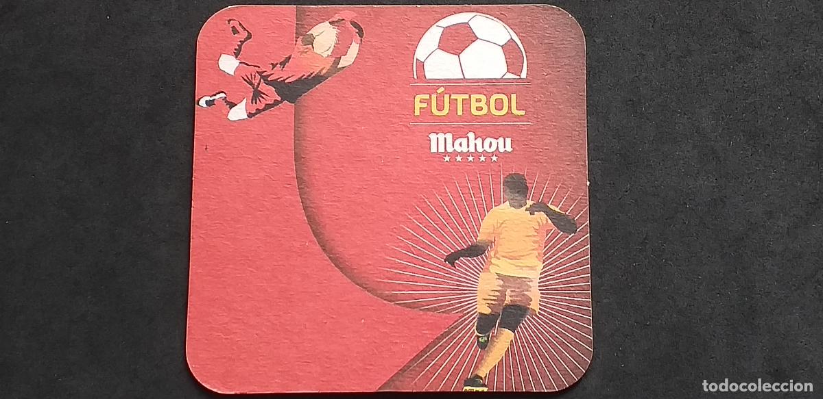 Sammeln: POSAVASOS-V28-V-90X90mm.-FUTBOL-MAHOU