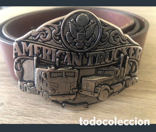 Coleccionismo: Hebilla de cintur&oacute;n camiones americanos - Foto 1