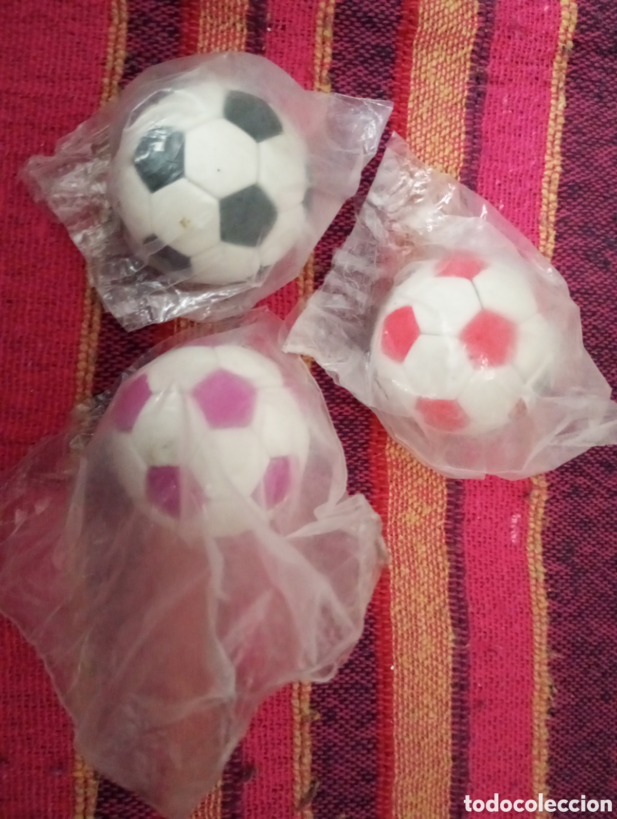Coleccionismo: 3 balones gomas de borrar sin usar sin desmontables