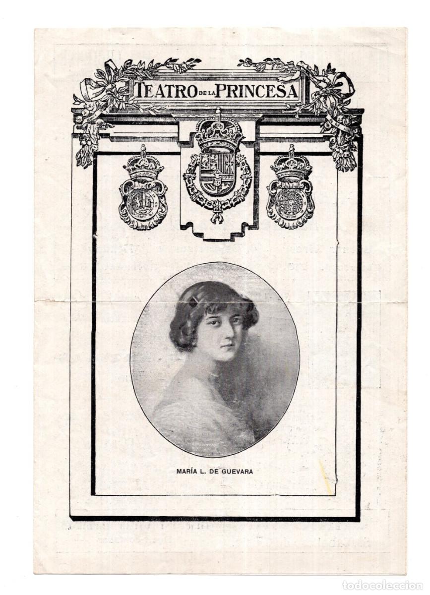 Sammelleidenschaft Papier: PROGRAMA TEATRAL, COMPA&Ntilde;&Iacute;A DRAM&Aacute;TICA DE MAR&Iacute;A GUERRERO Y FERNANDO D&Iacute;AZ DE MENDOZA 1914, LA GARRA.