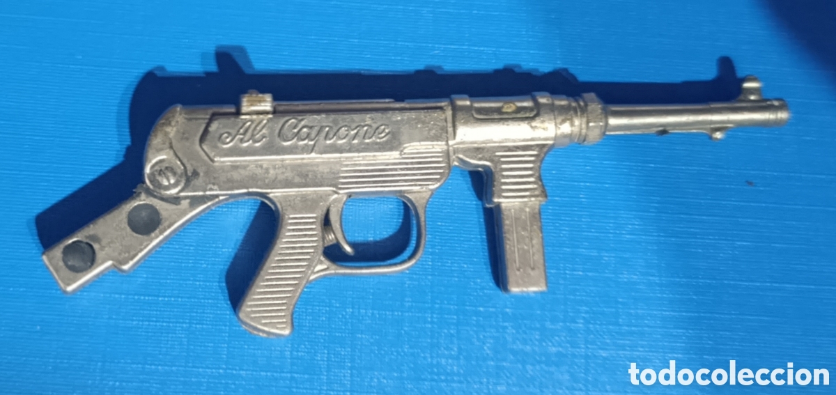 Coleccionismo: Antigua Pistola de Pistones Al Capone - Redondo - Made in Spain - Funcionando