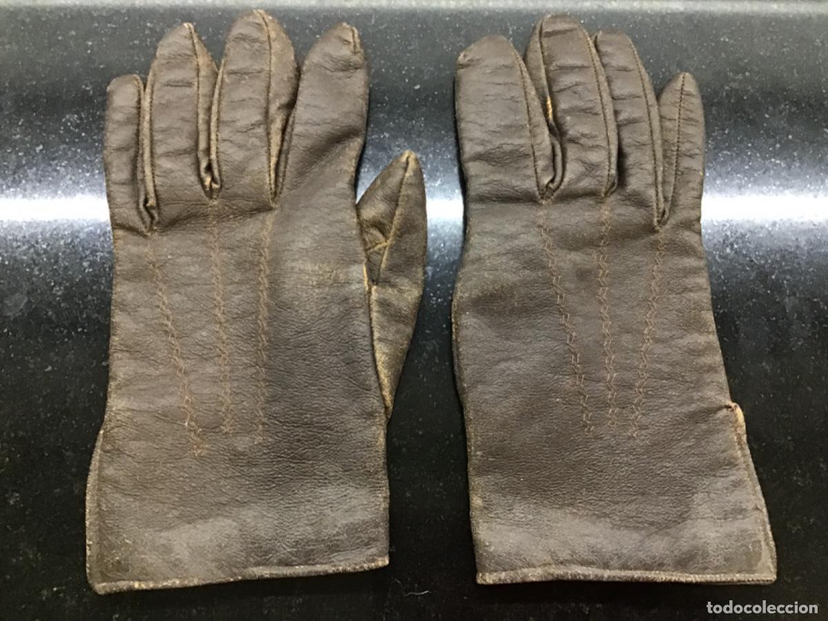 Coleccionismo: GUANTES CUERO ANTIGUOS MOTO MOTOCICLETA