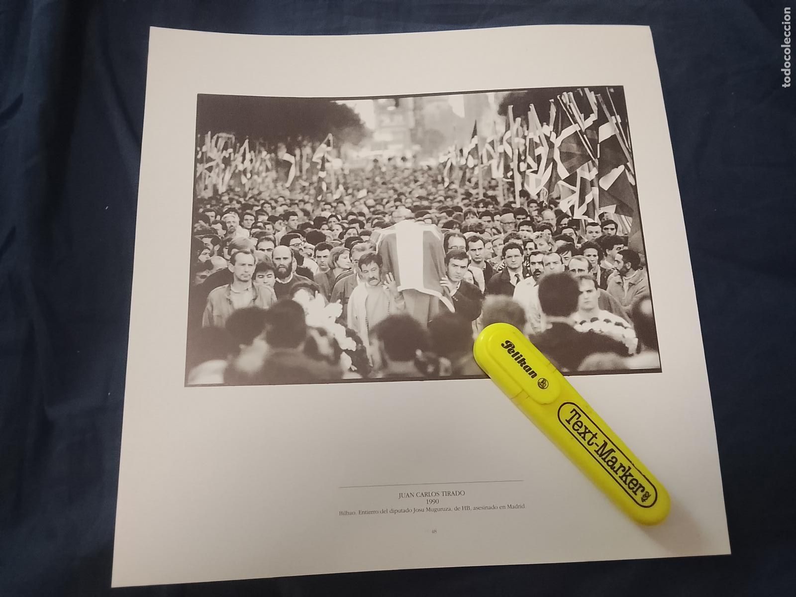 Coleccionismo: foto - lamina 1990 BILBAO POLITICA - ENTIERRO DEL DIPUTADO JOSU MUGURUZA DE HB ASESINADO EN MADRID