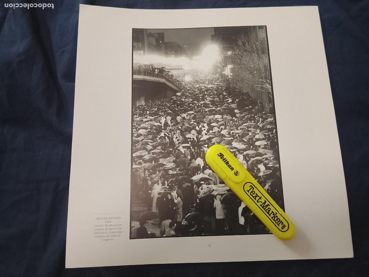 Colecionismo: foto - lamina - 1981 MADRID MANIFESTACION APOYO DEMOCRACIA TRAS EL ASALTO AL CONGRESO