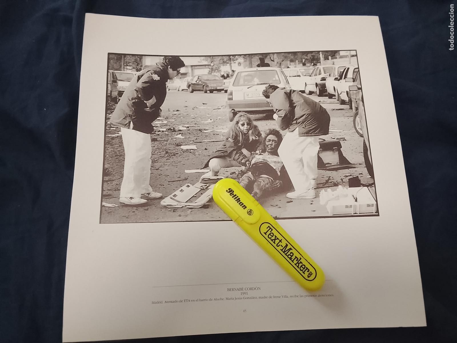 Coleccionismo: foto - lamina - 1991 MADRID ATENTADO DE ETA BARRIO ALUCHE MARIA JESUS GONZALEZ MADRE DE IRENE VILLA
