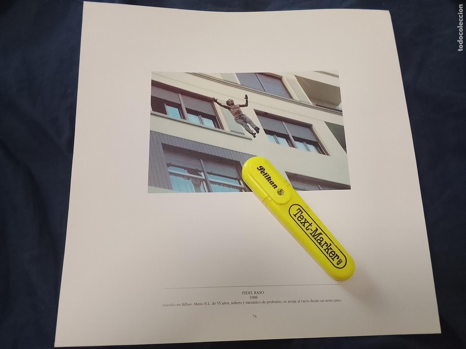 Coleccionismo: foto - lamina - 1988 SUICIDIO EN BILBAO MARIO SOLTERO Y MECANICO SE ARROJA AL VACIO 6&ordm; PISO