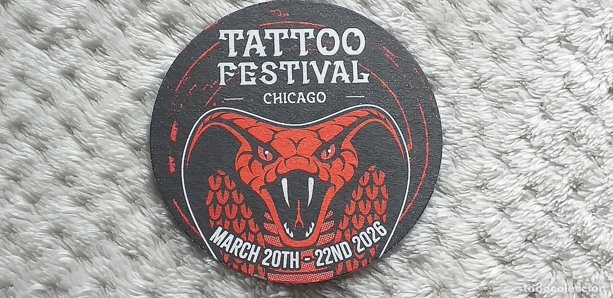 Sammeln: POSAVASOS-V28-V-DIAM.90mm.-CHICAGO-TATTOO FESTIVAL 2026