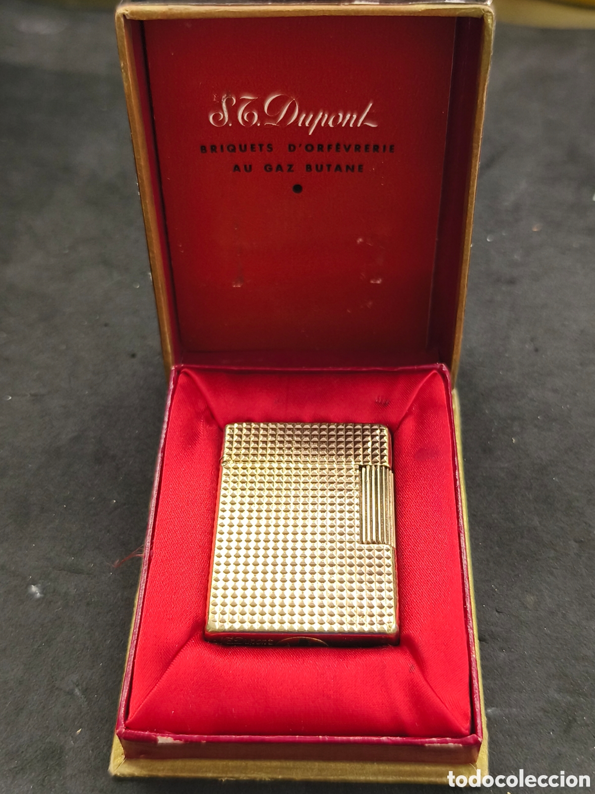 Coleccionismo: Encendedor S.T.Dupont, con caja, funciona