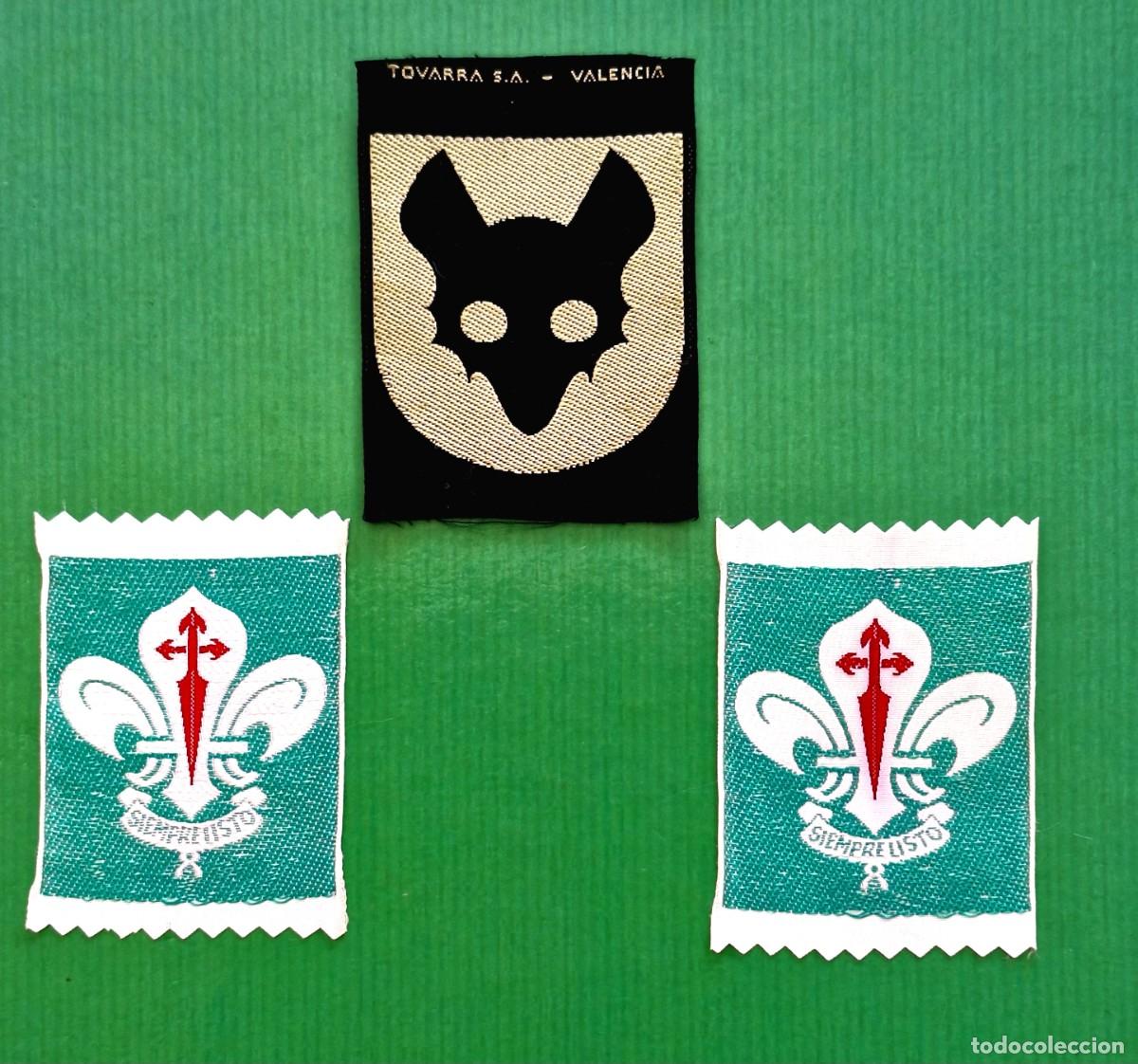 Coleccionismo: ASDE SCOUTS DE ESPA&Ntilde;A,2 PROMESAS DE CANARIAS Y 1 SEISENA TIPO ESCUDO