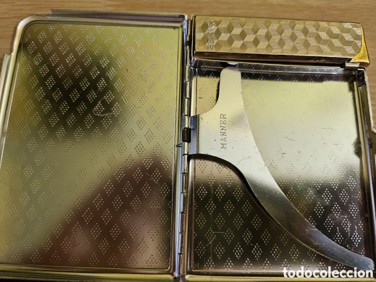 Coleccionismo: Pitillera vintage con mechero funcionando - Foto 2