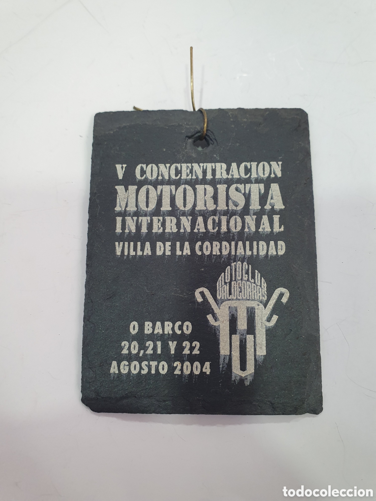 Colecionismo: Placa medalla concentraci&oacute;n Motorista Barco de Valdeorras 2004. (L127)
