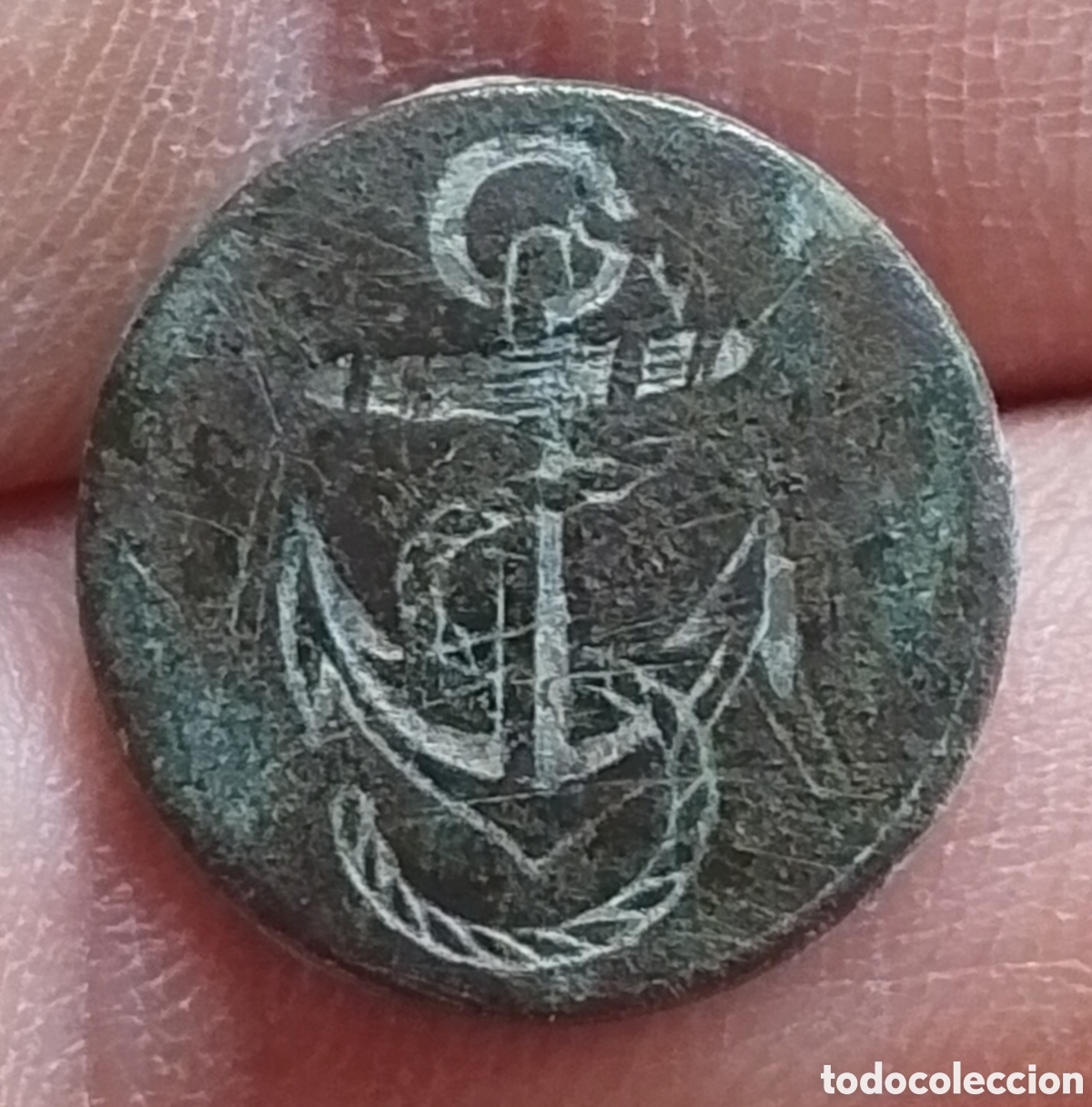 Colecionismo: Bot&oacute;n Militar Marina Real Brit&aacute;nica 1774-1812
