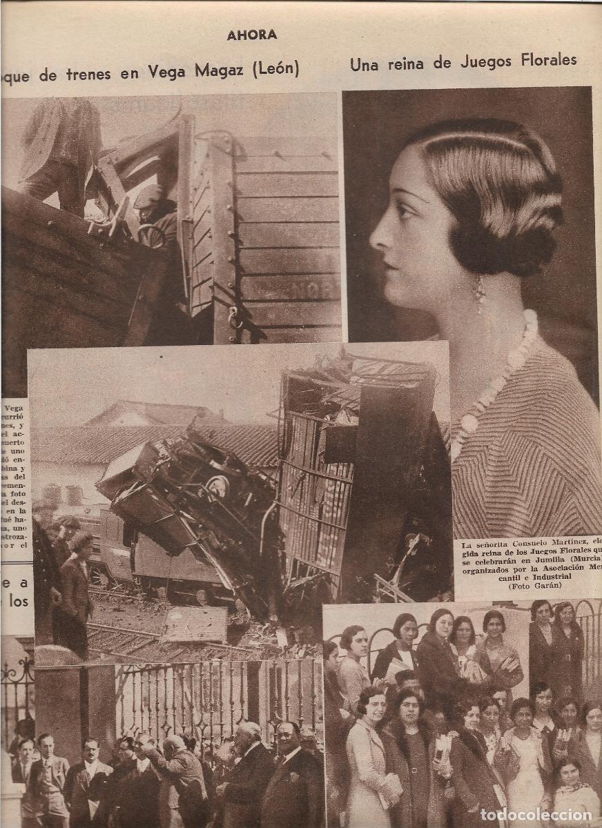 Coleccionismo: A&Ntilde;O 1933 RECORTE PRENSA CONSUELO MARTINEZ REINA JUEGOS FLORALES JUMILLA MURCIA ASOCIACION MERCANTIL