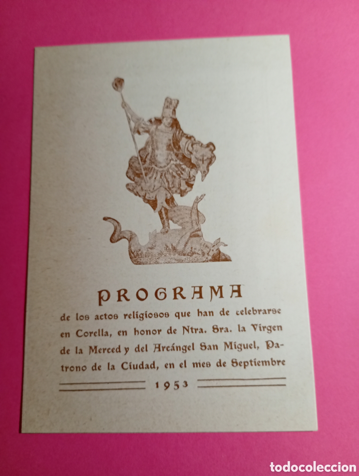 Coleccionismo: CORELLA FIESTAS DE 1953 PROGRAMA DE ACTOS Y FESTEJOS + D&Iacute;PTICO PROGRAMA ACTOS RELIGIOSOS - Foto 10