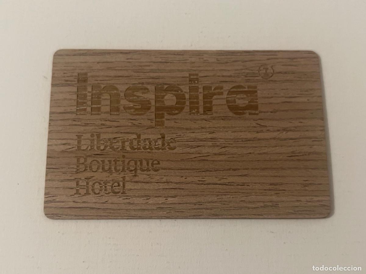 Coleccionismo: Tarjeta de madera Card hotel llave puerta luz