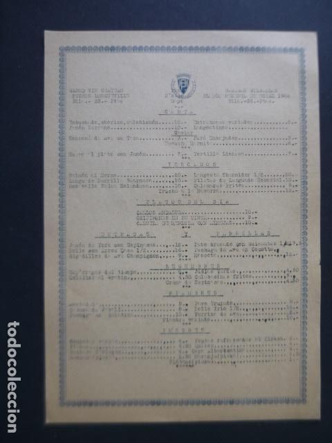 Collectionnisme: MADRID HOTEL PALACE CARTA MENU MINUTA 1941