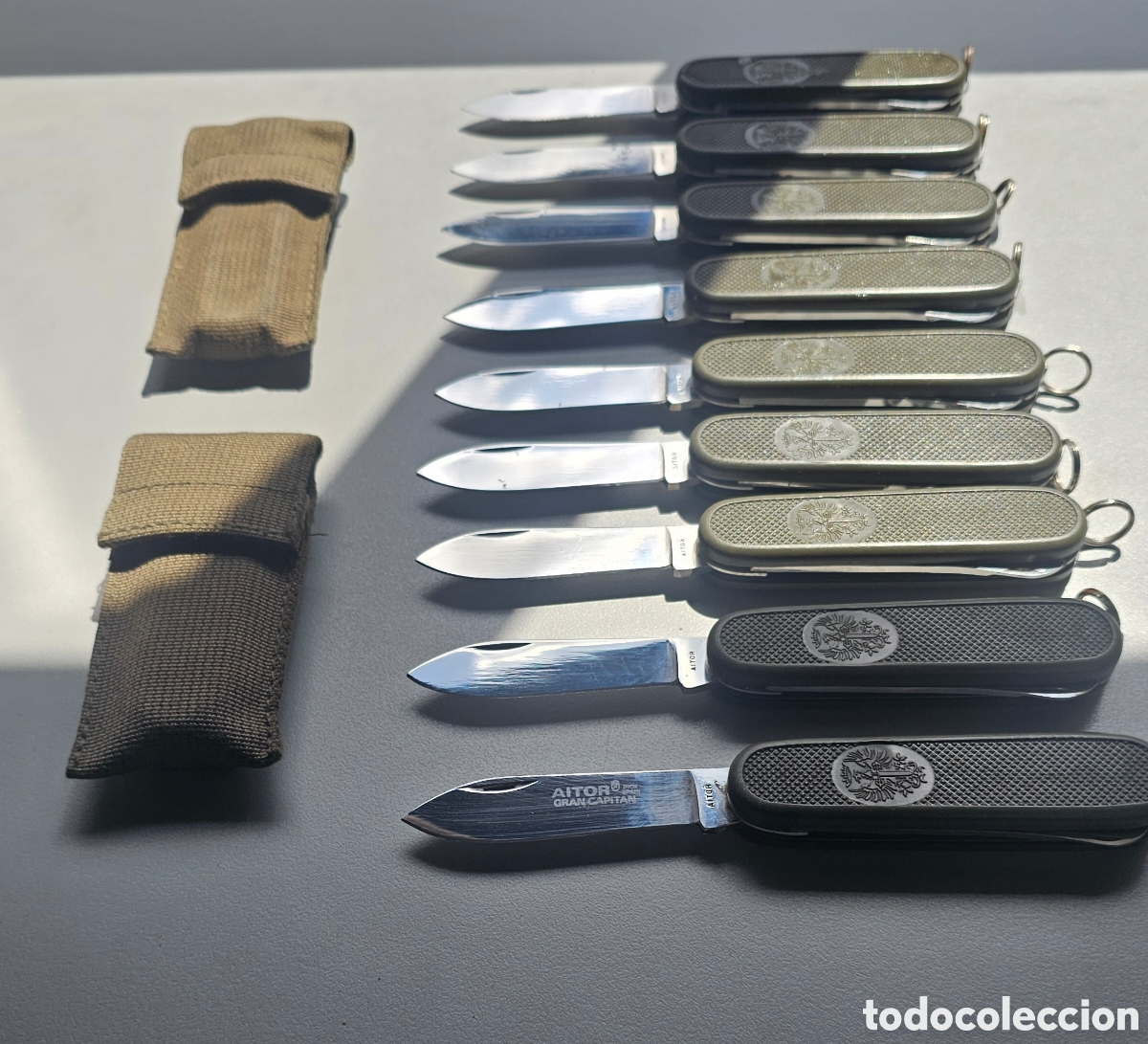 Coleccionismo: Lote 9 Navajas multiusos AITOR Gran Capitan