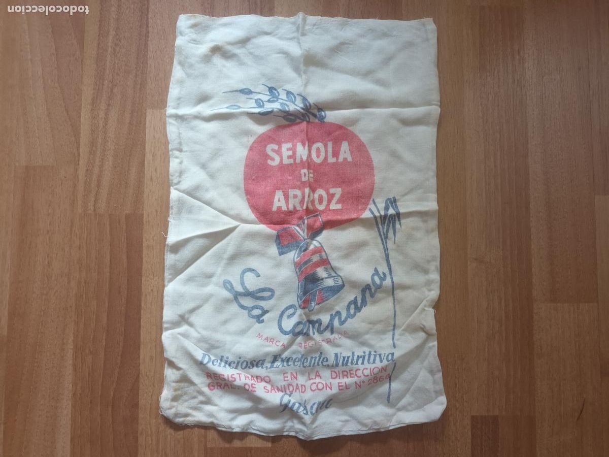 Coleccionismo: SACO SEMOLA DE ARROZ. LA CAMPANA GASAU