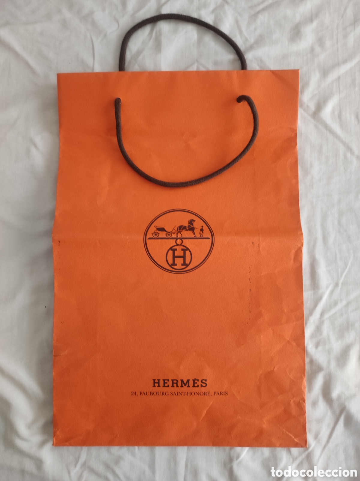 Coleccionismo: Bolsa Herm&eacute;s naranja - Foto 1
